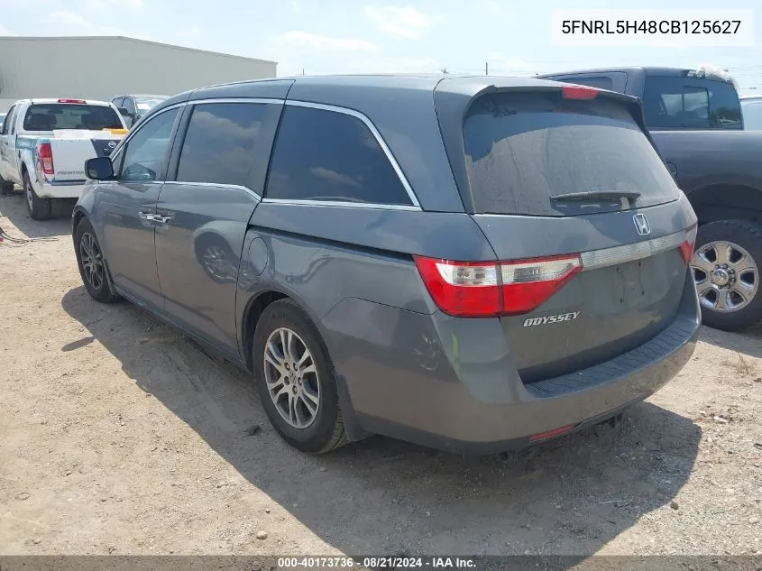 5FNRL5H48CB125627 2012 Honda Odyssey Ex