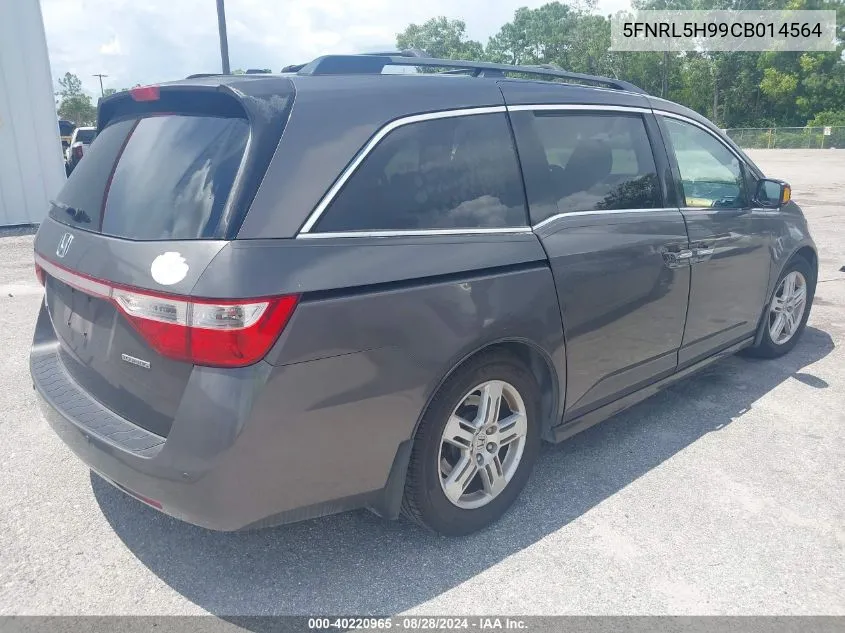 2012 Honda Odyssey Touring/Touring Elite VIN: 5FNRL5H99CB014564 Lot: 40220965