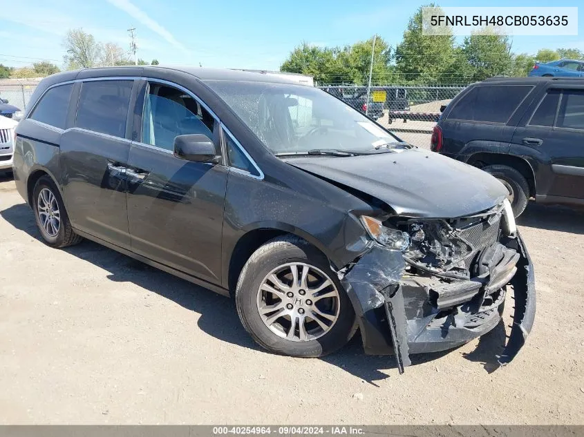 2012 Honda Odyssey Ex VIN: 5FNRL5H48CB053635 Lot: 40254964