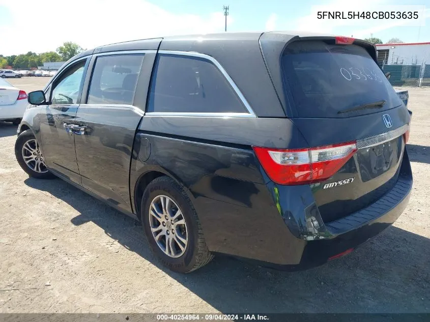 2012 Honda Odyssey Ex VIN: 5FNRL5H48CB053635 Lot: 40254964