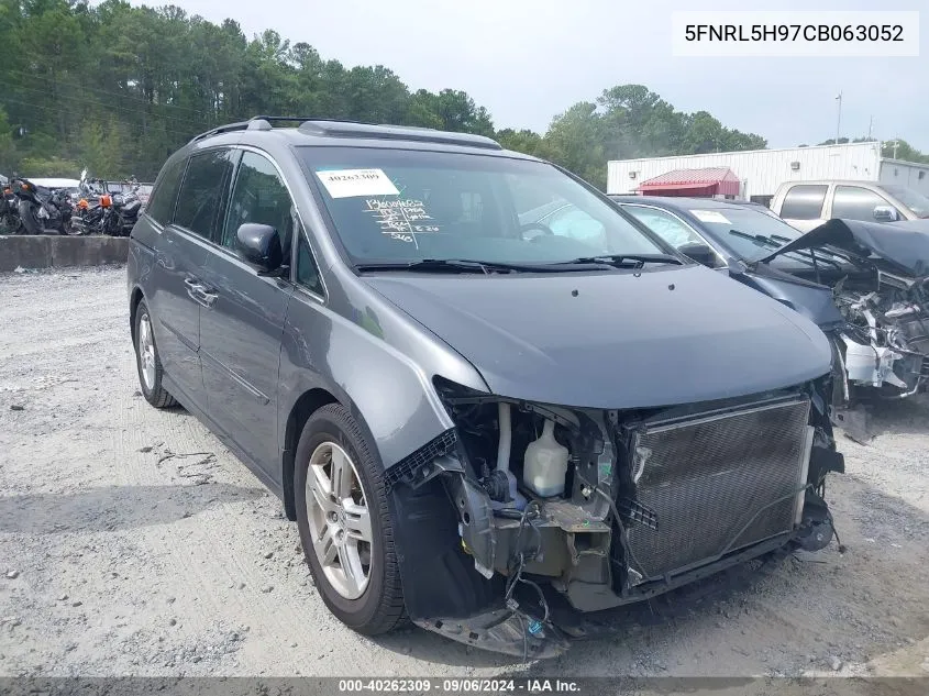 2012 Honda Odyssey Touring/Touring Elite VIN: 5FNRL5H97CB063052 Lot: 40262309