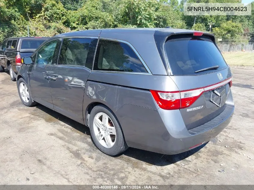 2012 Honda Odyssey Touring/Touring Elite VIN: 5FNRL5H94CB004623 Lot: 40300146