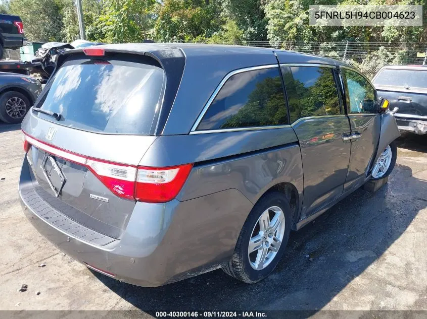 2012 Honda Odyssey Touring/Touring Elite VIN: 5FNRL5H94CB004623 Lot: 40300146