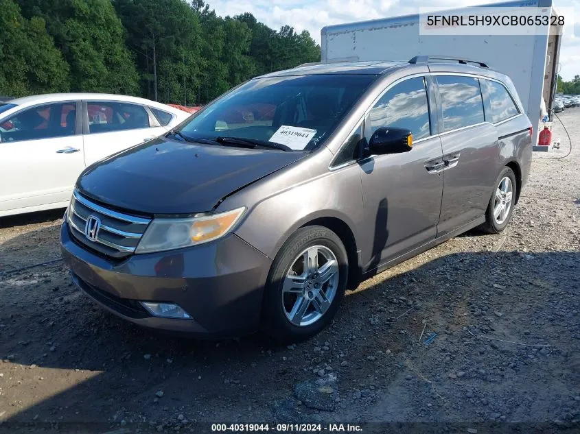 2012 Honda Odyssey Touring/Touring Elite VIN: 5FNRL5H9XCB065328 Lot: 40319044