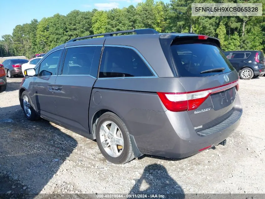 2012 Honda Odyssey Touring/Touring Elite VIN: 5FNRL5H9XCB065328 Lot: 40319044