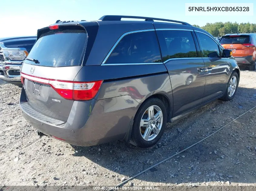 2012 Honda Odyssey Touring/Touring Elite VIN: 5FNRL5H9XCB065328 Lot: 40319044