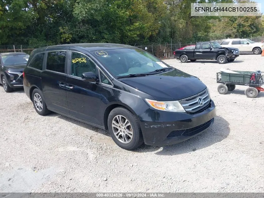 2012 Honda Odyssey Ex VIN: 5FNRL5H44CB100255 Lot: 40324526