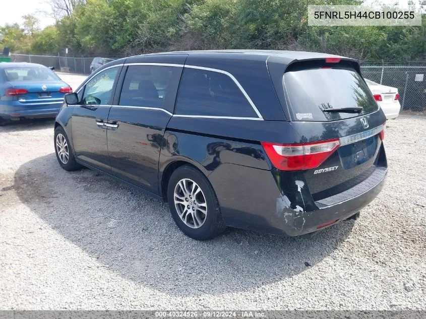 2012 Honda Odyssey Ex VIN: 5FNRL5H44CB100255 Lot: 40324526