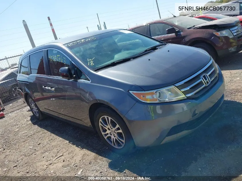 2012 Honda Odyssey Ex VIN: 5FNRL5H46CB067730 Lot: 40358763