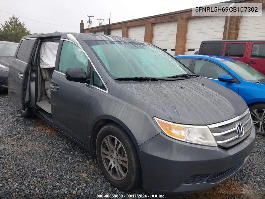 2012 Honda Odyssey Ex-L VIN: 5FNRL5H69CB107302 Lot: 40358839