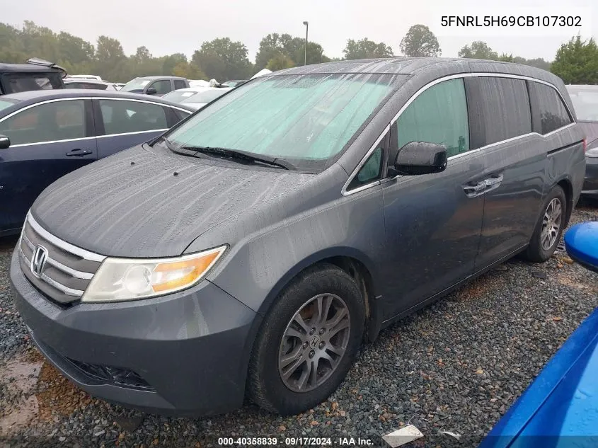 2012 Honda Odyssey Ex-L VIN: 5FNRL5H69CB107302 Lot: 40358839