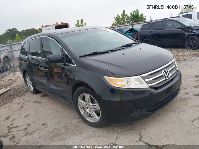 2012 Honda Odyssey Ex VIN: 5FNRL5H48CB115745 Lot: 40367654