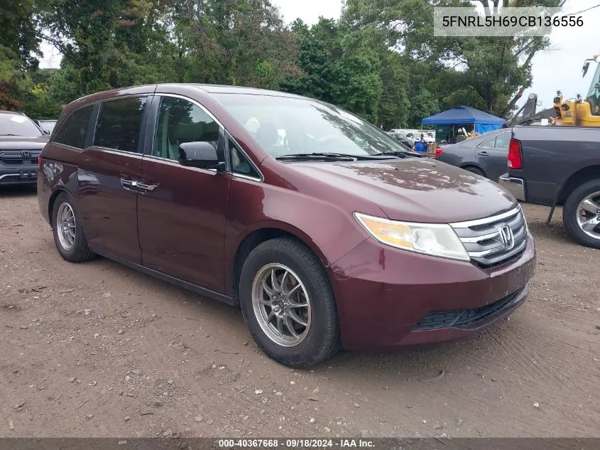 2012 Honda Odyssey Exl VIN: 5FNRL5H69CB136556 Lot: 40367668