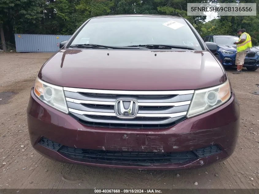 5FNRL5H69CB136556 2012 Honda Odyssey Exl