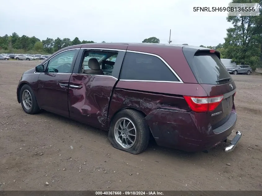 2012 Honda Odyssey Exl VIN: 5FNRL5H69CB136556 Lot: 40367668