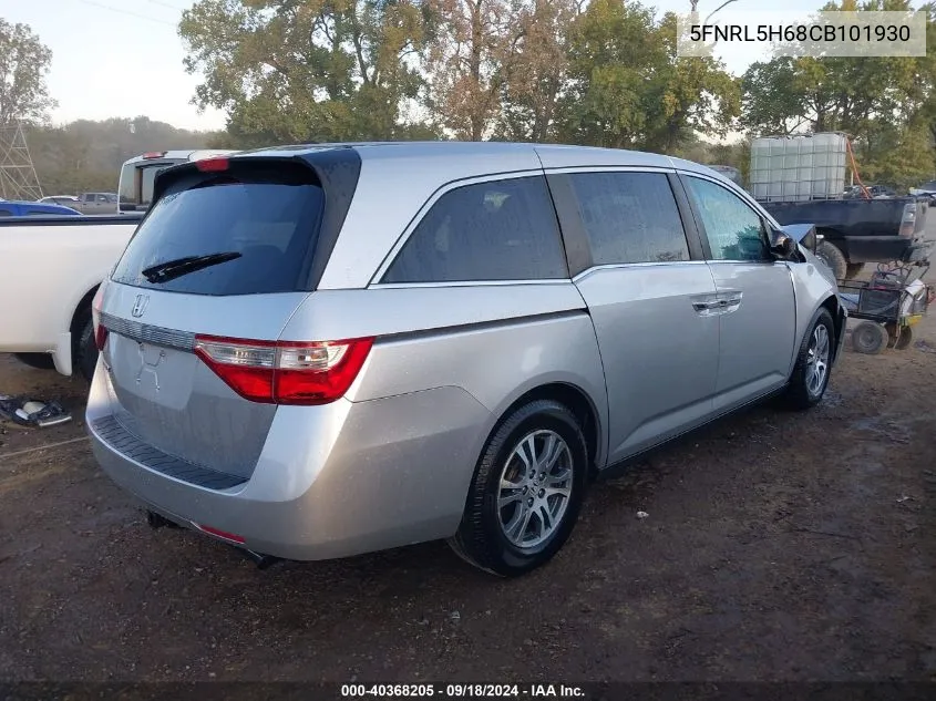 5FNRL5H68CB101930 2012 Honda Odyssey Exl