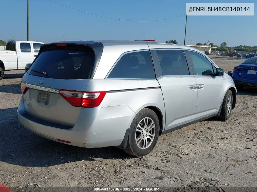 2012 Honda Odyssey Ex VIN: 5FNRL5H48CB140144 Lot: 40375796