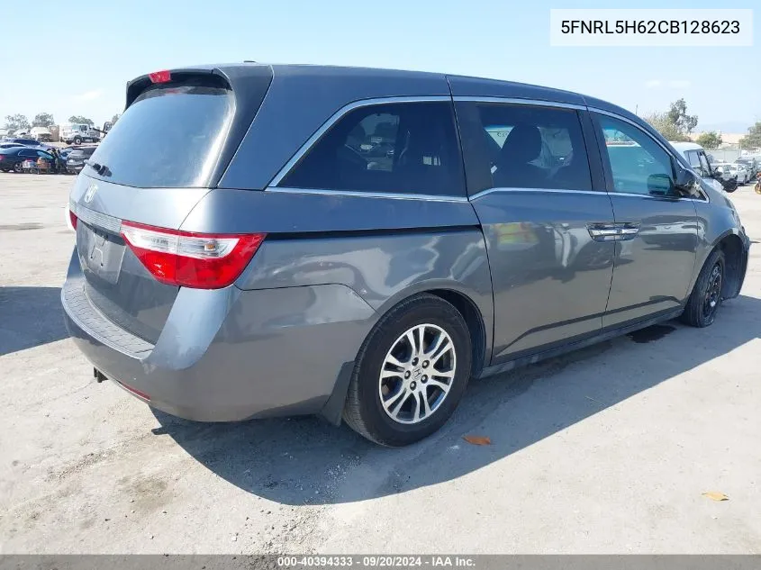 2012 Honda Odyssey Ex-L VIN: 5FNRL5H62CB128623 Lot: 40394333