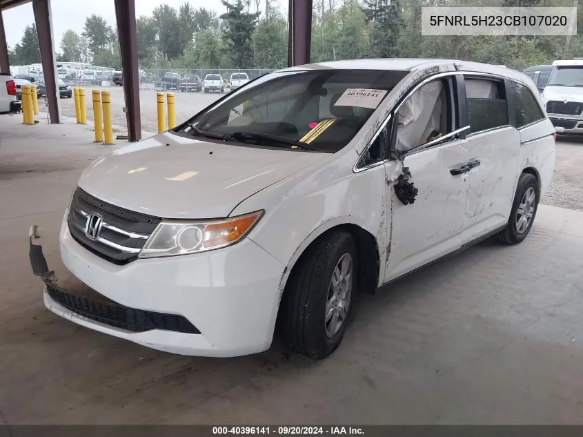 5FNRL5H23CB107020 2012 Honda Odyssey Lx