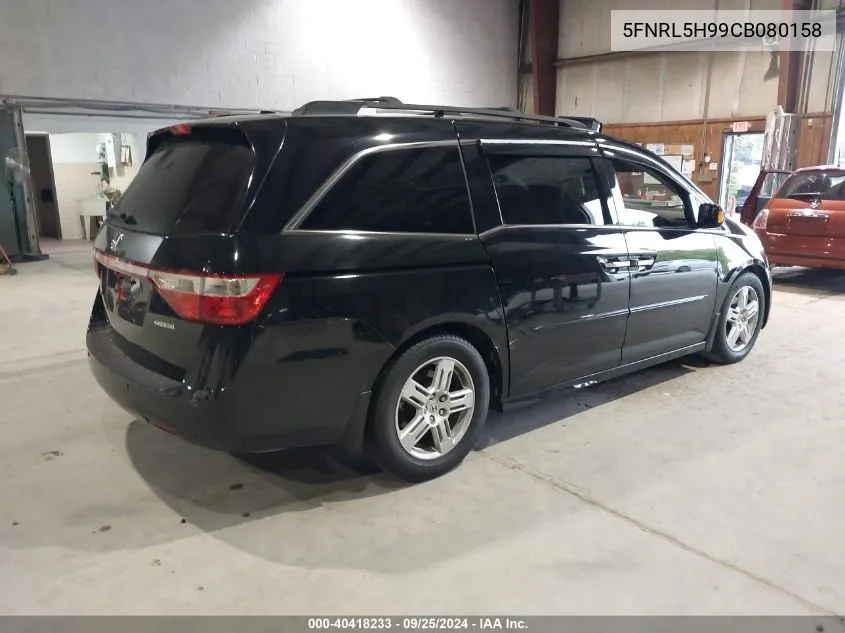 2012 Honda Odyssey Touring/Touring Elite VIN: 5FNRL5H99CB080158 Lot: 40418233