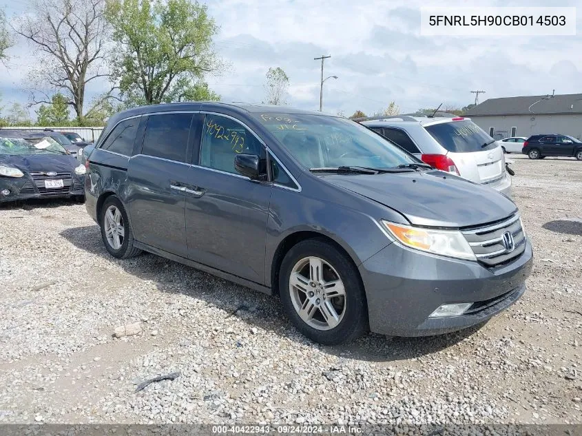 2012 Honda Odyssey Touring/Touring Elite VIN: 5FNRL5H90CB014503 Lot: 40422943