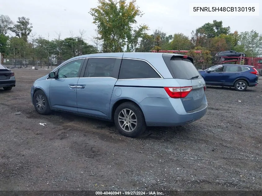 2012 Honda Odyssey Ex VIN: 5FNRL5H48CB130195 Lot: 40460941