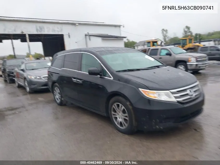 2012 Honda Odyssey Exl VIN: 5FNRL5H63CB090741 Lot: 40462469