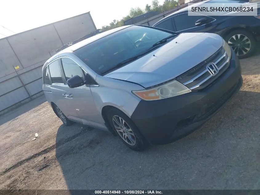 2012 Honda Odyssey Ex VIN: 5FNRL5H4XCB068234 Lot: 40514948