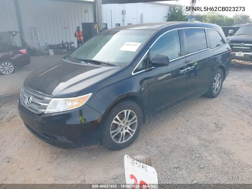 2012 Honda Odyssey Ex-L VIN: 5FNRL5H62CB023273 Lot: 40527452