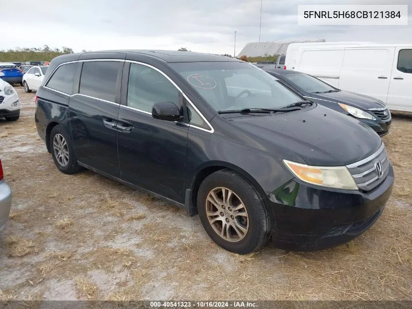 5FNRL5H68CB121384 2012 Honda Odyssey Ex-L