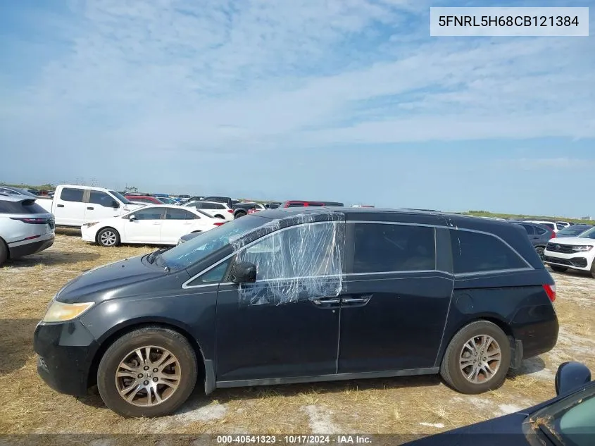 5FNRL5H68CB121384 2012 Honda Odyssey Ex-L