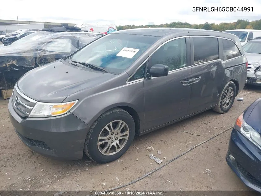 2012 Honda Odyssey Ex-L VIN: 5FNRL5H65CB044991 Lot: 40618558