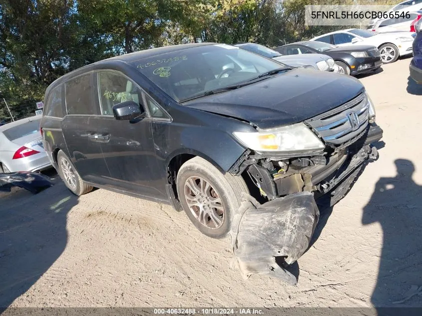 2012 Honda Odyssey Ex-L VIN: 5FNRL5H66CB066546 Lot: 40632488