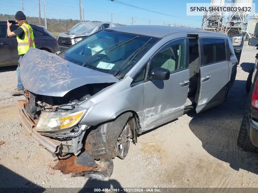 5FNRL5H41CB039432 2012 Honda Odyssey Ex