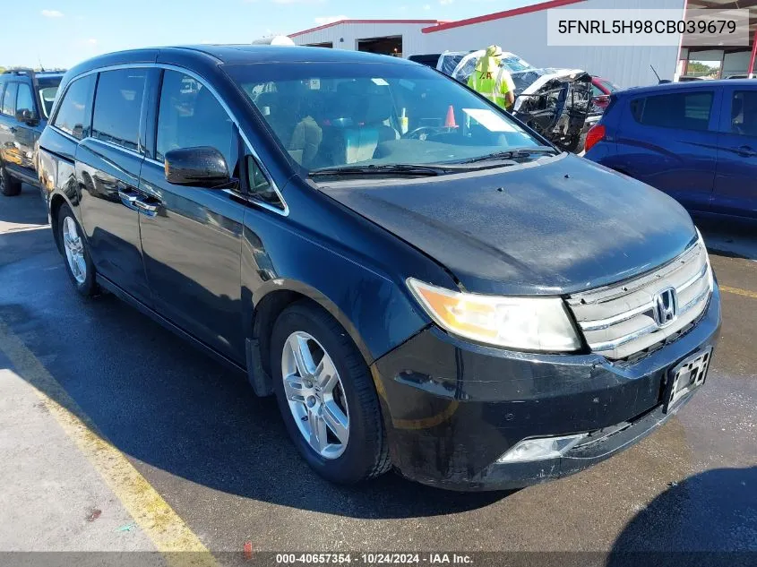 2012 Honda Odyssey Touring/Touring Elite VIN: 5FNRL5H98CB039679 Lot: 40657354