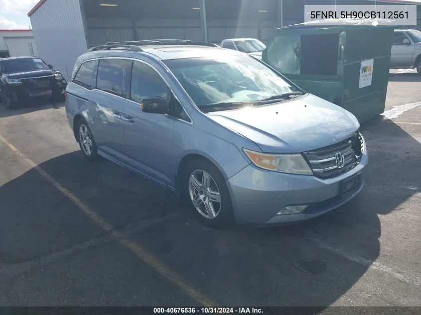 2012 Honda Odyssey Touring/Touring Elite VIN: 5FNRL5H90CB112561 Lot: 40676536