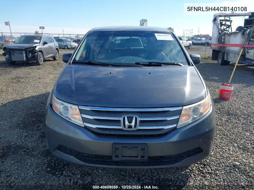 5FNRL5H44CB140108 2012 Honda Odyssey Ex