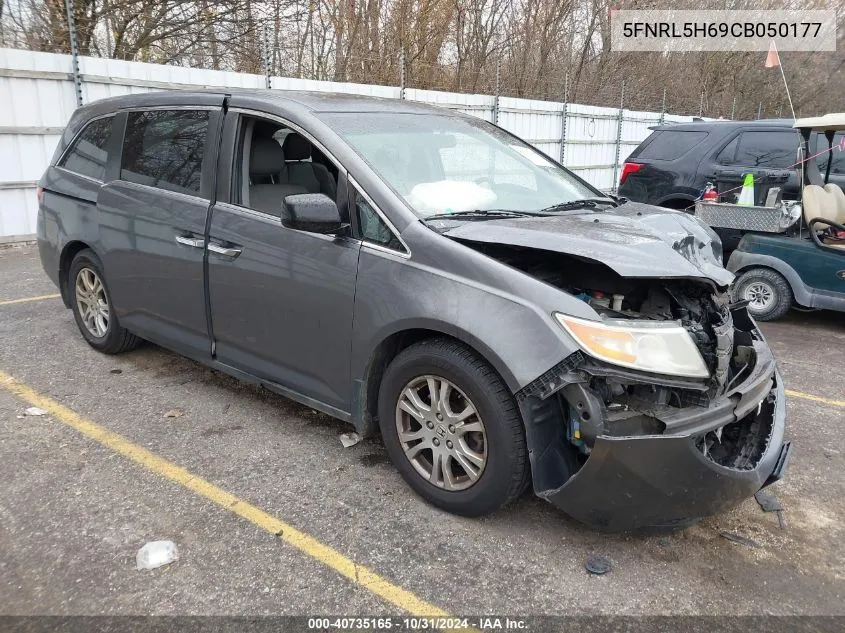 2012 Honda Odyssey Ex-L VIN: 5FNRL5H69CB050177 Lot: 40735165