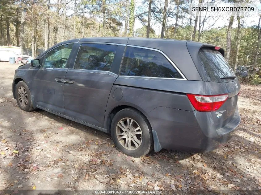 2012 Honda Odyssey Ex-L VIN: 5FNRL5H6XCB073709 Lot: 40801043