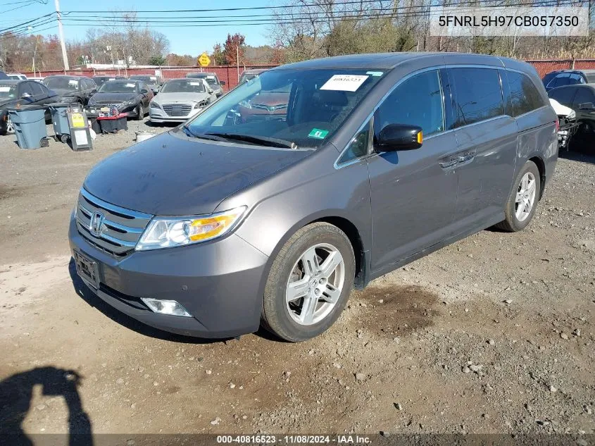 2012 Honda Odyssey Touring/Touring Elite VIN: 5FNRL5H97CB057350 Lot: 40816523