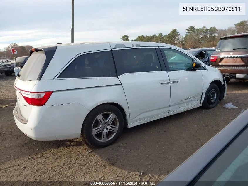 2012 Honda Odyssey Touring/Touring Elite VIN: 5FNRL5H95CB070811 Lot: 40859656