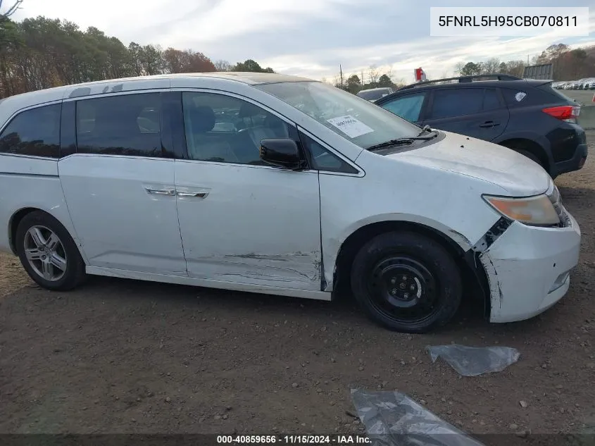 2012 Honda Odyssey Touring/Touring Elite VIN: 5FNRL5H95CB070811 Lot: 40859656