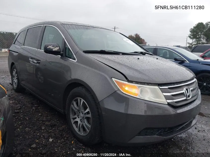 2012 Honda Odyssey Ex-L VIN: 5FNRL5H61CB111280 Lot: 40908280