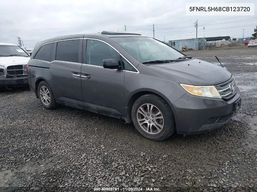 2012 Honda Odyssey Ex-L VIN: 5FNRL5H68CB123720 Lot: 40909761