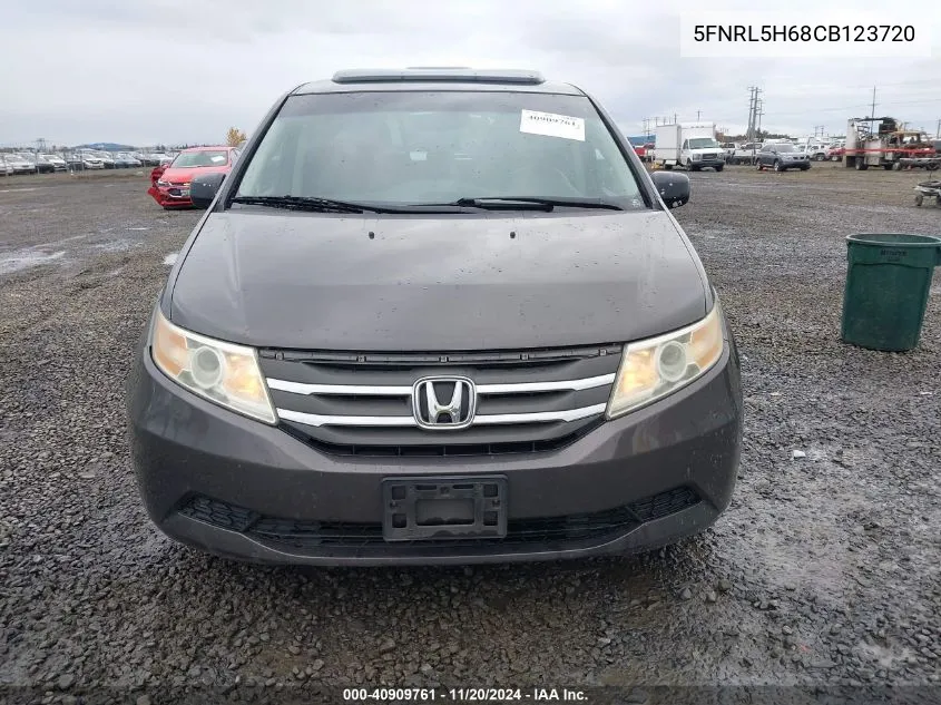 2012 Honda Odyssey Ex-L VIN: 5FNRL5H68CB123720 Lot: 40909761