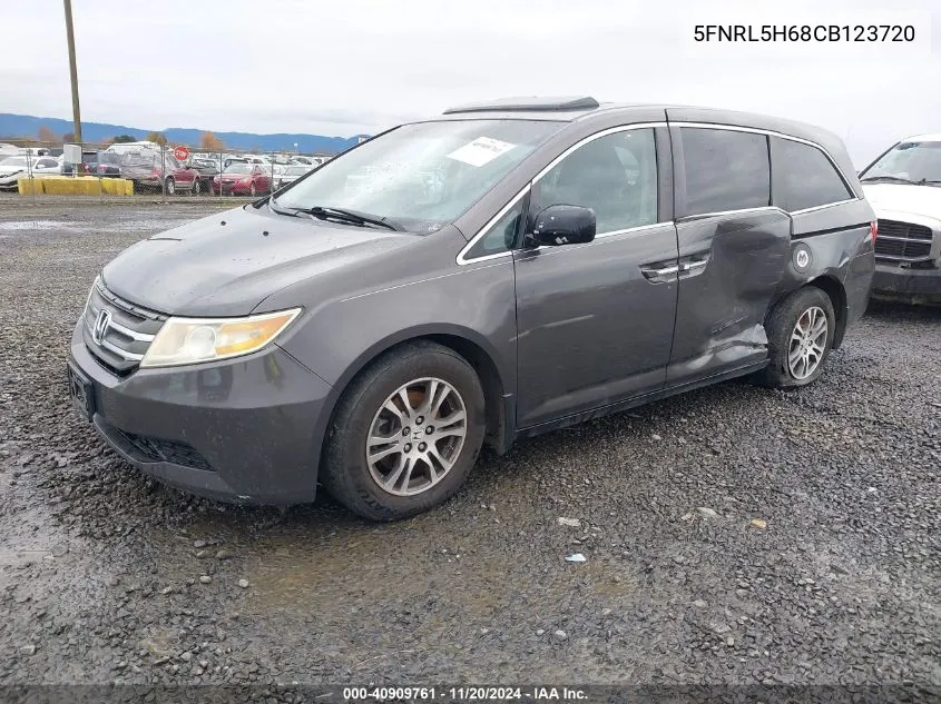 2012 Honda Odyssey Ex-L VIN: 5FNRL5H68CB123720 Lot: 40909761