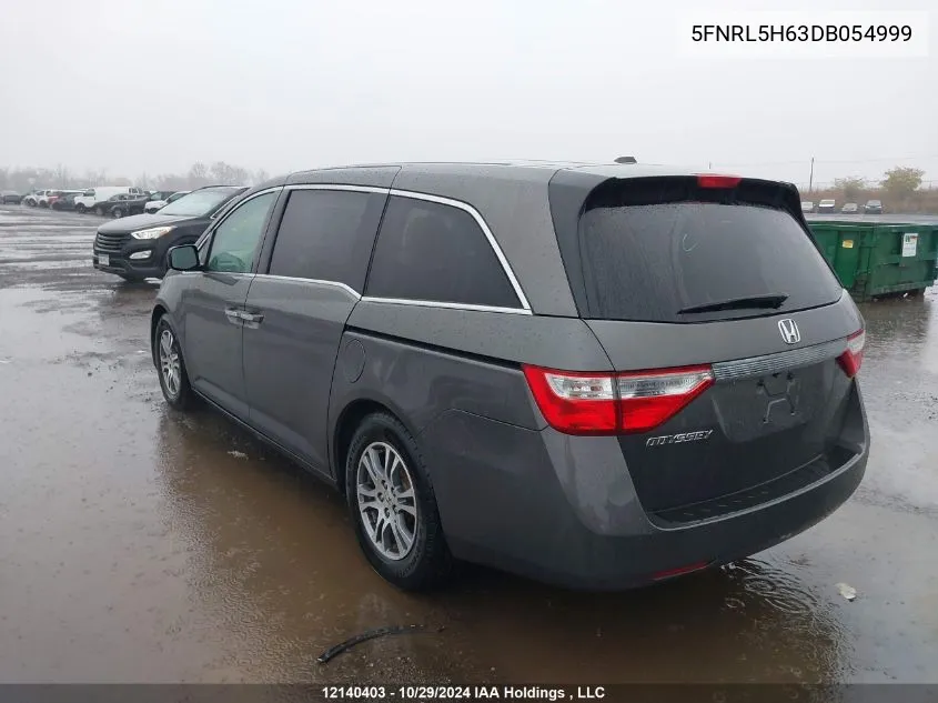 2013 Honda Odyssey VIN: 5FNRL5H63DB054999 Lot: 12140403