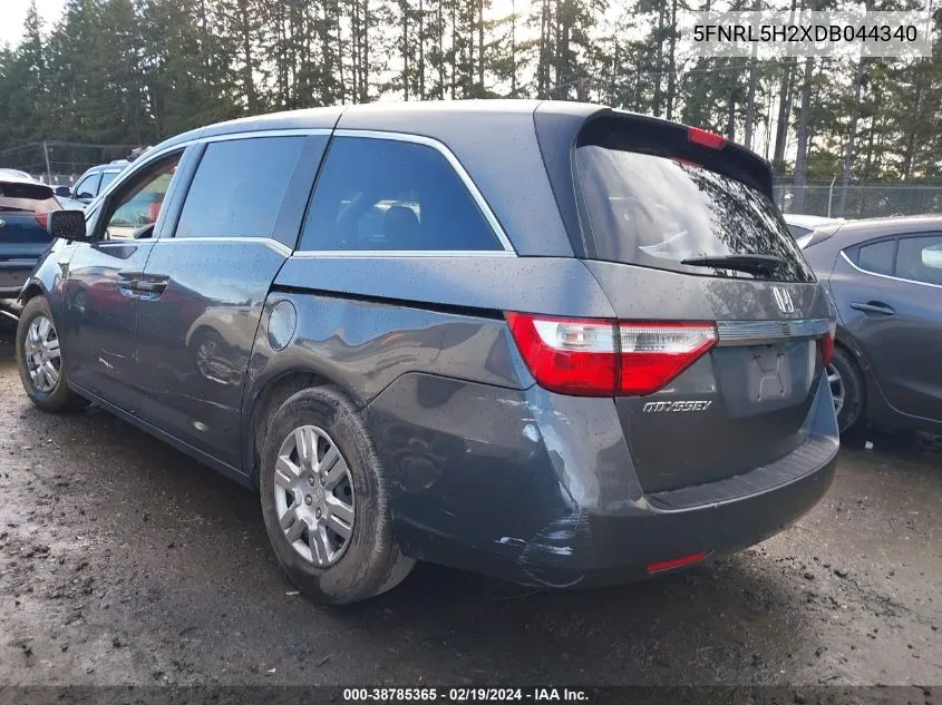 2013 Honda Odyssey Lx VIN: 5FNRL5H2XDB044340 Lot: 38785365