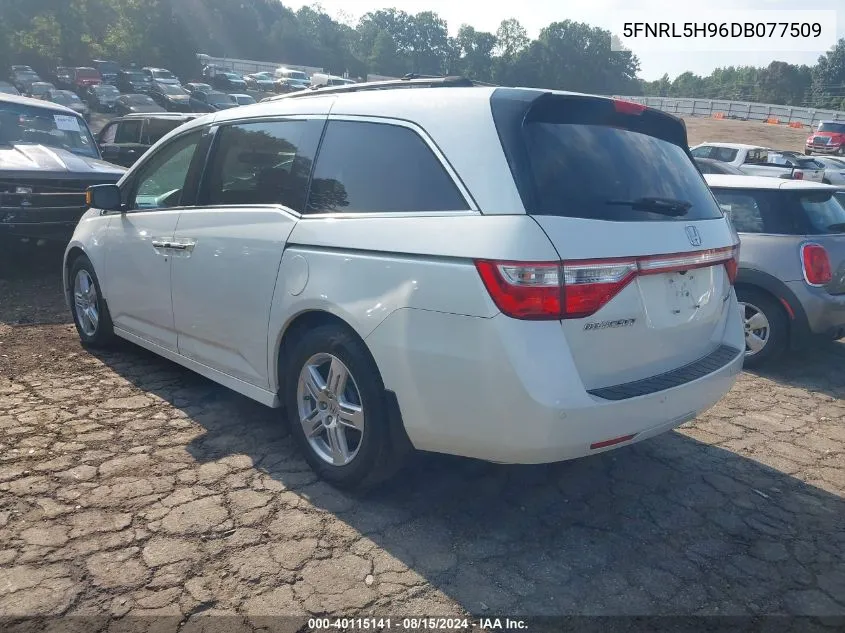 2013 Honda Odyssey Touring/Touring Elite VIN: 5FNRL5H96DB077509 Lot: 40115141