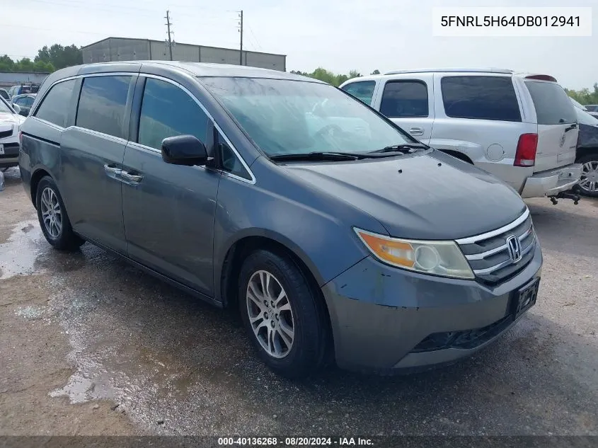 2013 Honda Odyssey Ex-L VIN: 5FNRL5H64DB012941 Lot: 40136268